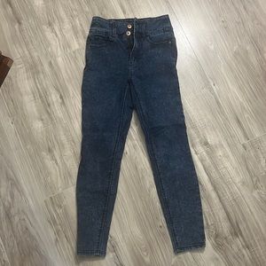 From Walmart. Very stretchy and comfy. Too small for me.